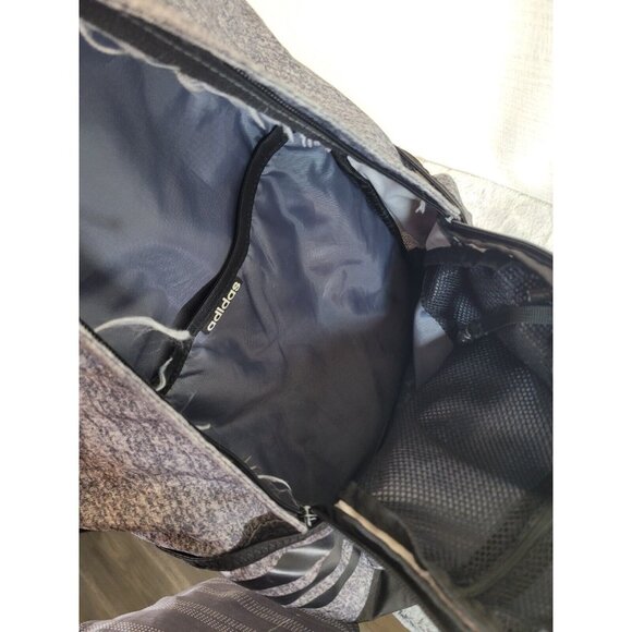 Adidas Laptop Backpack Gray Black School Travel Bookbag Multiple Pockets EUC - Picture 5 of 8